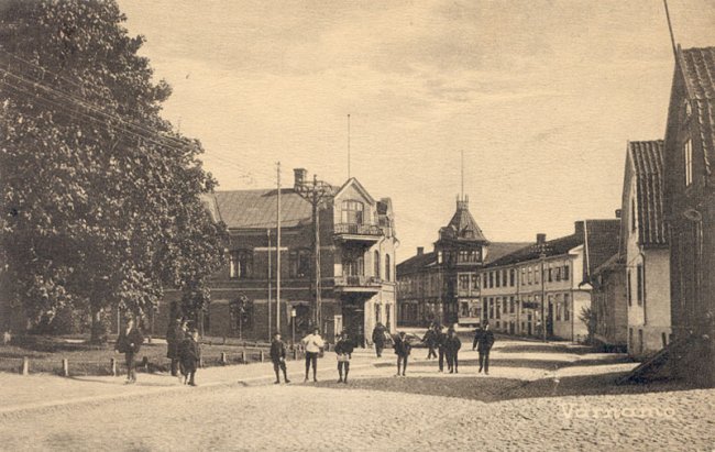 Storgatan (dr Stadshuset ligger idag) (ca 1922)