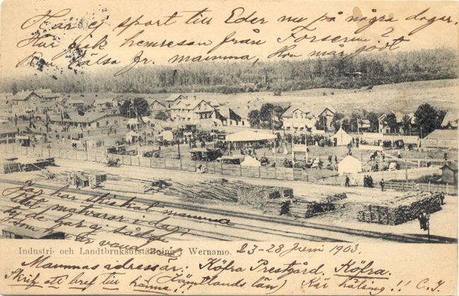 Industri- och Landtbruksutstllningen i Wernamo 23-28 juni 1903