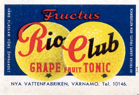 Fructus Rio Club Grape Fruit Tonic (Nya Vattenfabriken)