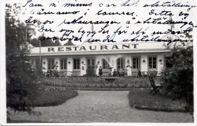 Restaurant vid Vrnamo-utstllningen 1930