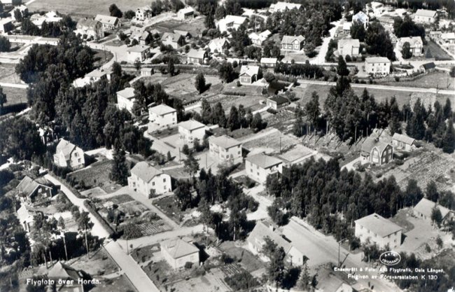 Flygfoto ver Horda (ca 1952)