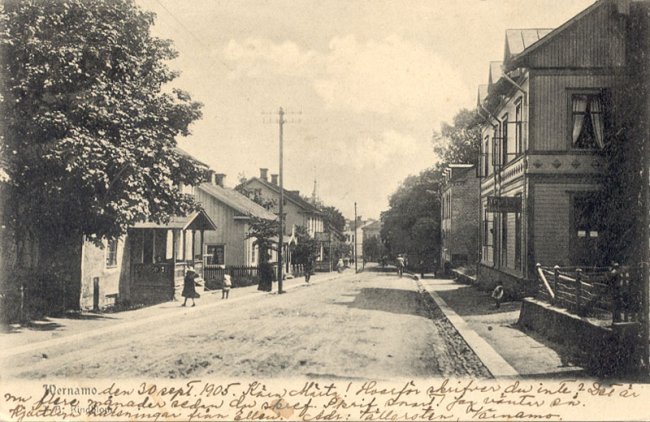 Storgatan (Storgatsbacken idag) (ca 1905)