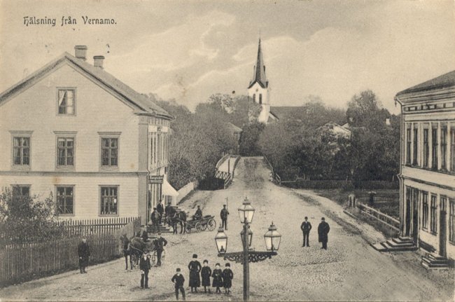 Hlsning frn Vernamo (ca 1908)
