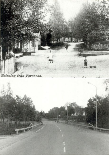 Dannsvgen ca 1900 och 1993