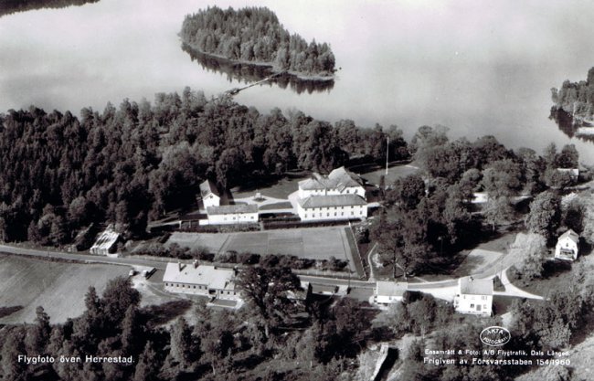 Flygfoto ver Herrestad (ca 1960)