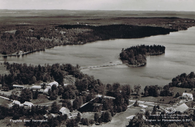 Flygfoto ver Herrestad (ca 1941)