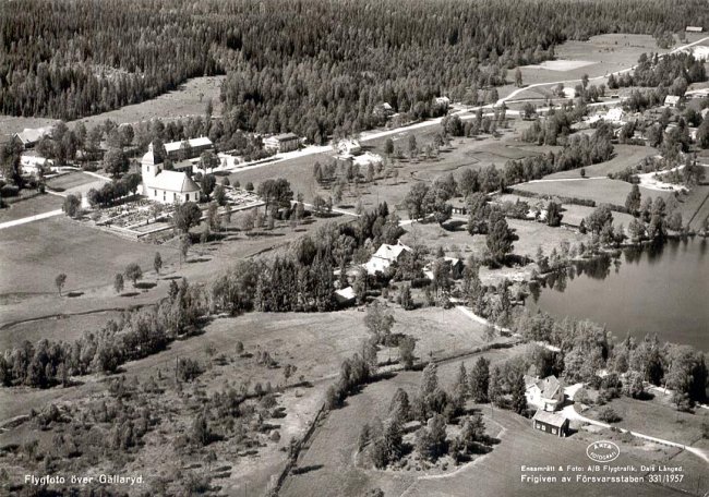Flygfoto ver Gllaryd. (1957)