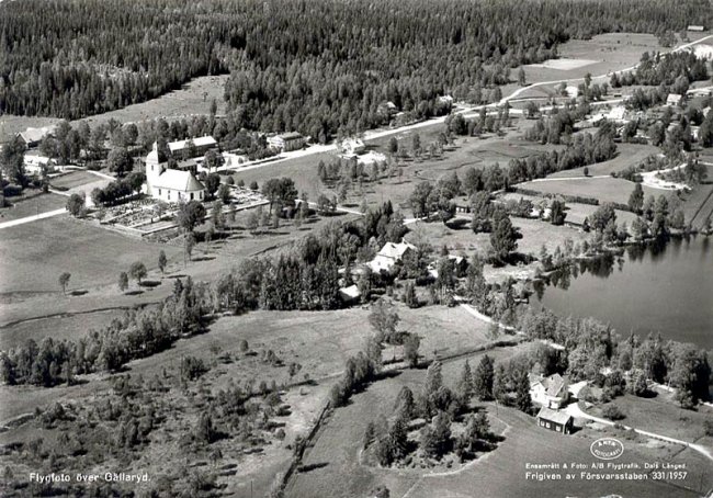 Flygfoto ver Gllaryd (1957)