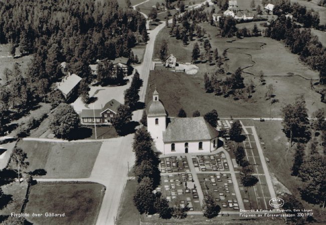 Flygfoto ver Gllaryd (1957)