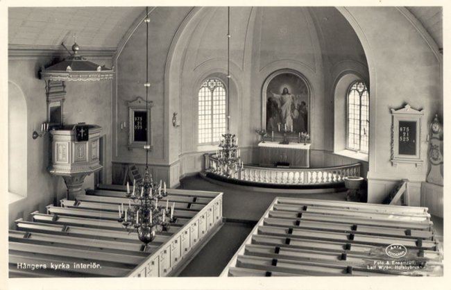 Hnger Kyrka, interir