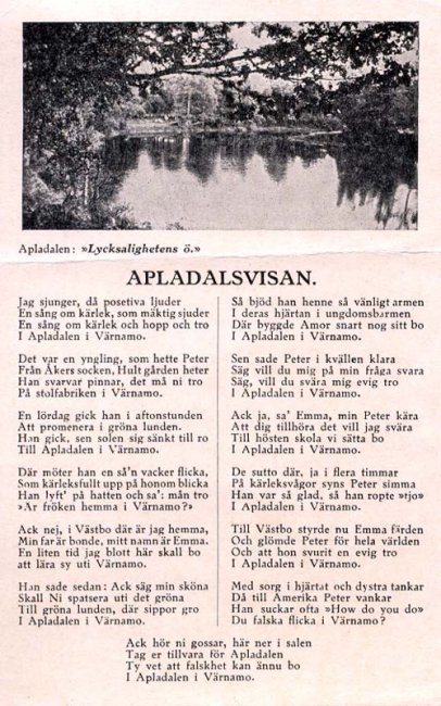 Apladalsvisan
