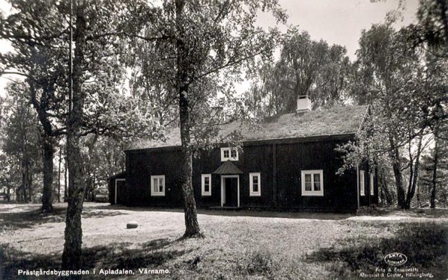 Prästgårdsbyggnaden i Apladalen