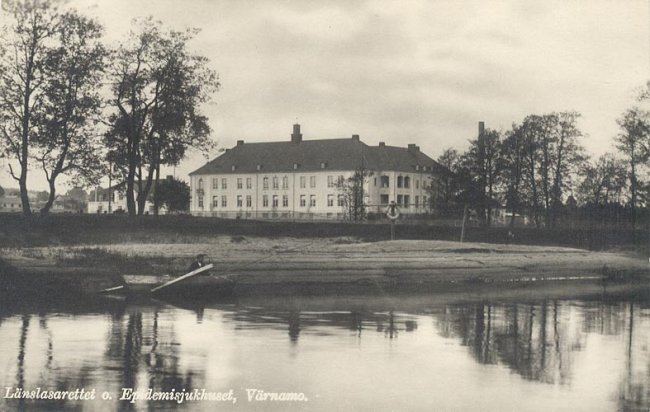Lnslasarettet och Epidemisjukhuset.