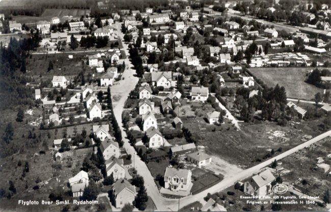 Flygfoto ver Sml. Rydaholm (ca 1950)