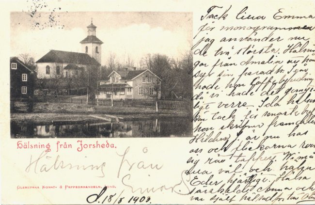 Hlsning frn Forsheda (ca 1903)