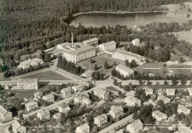 Flygfoto ver Lasarettet, 1960