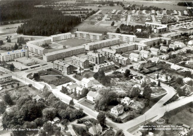 Flygfoto ovanför Viadukten från 1963