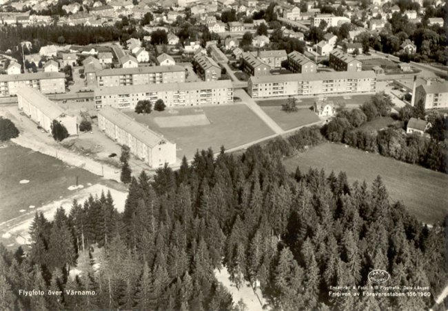 Flygfoto ovanfr Viadukten frn 1960