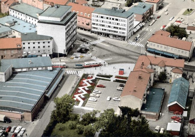 Flygfoto ver Centralplan (1968)