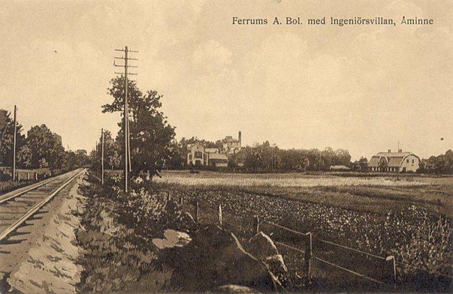 Ferrums A. Bol. med Ingenirsvillan, minne.