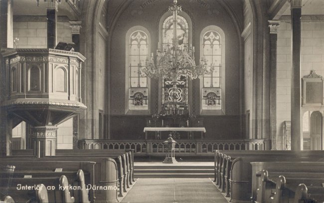 Interir av Vrnamo Kyrka