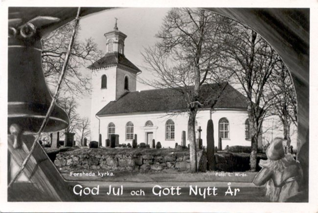 Forsheda Kyrka (Julkort)