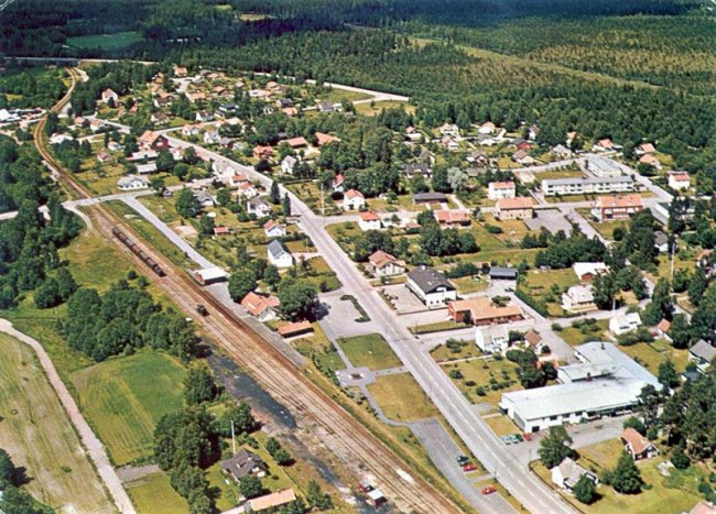 Flygfoto ver Forsheda (1976)