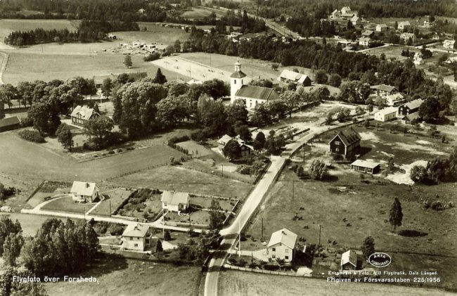 Flygfoto över Forsheda (1956)