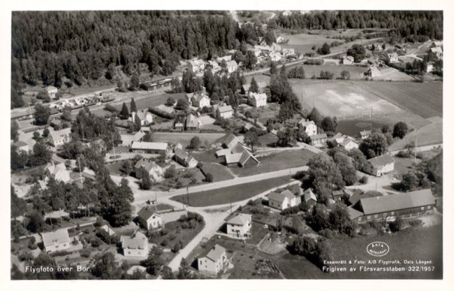 Flygfoto ver Bor 1957