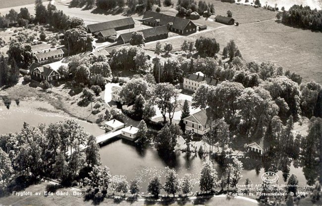 Flygfoto av Eds Grd, Bor. (ca 1955)