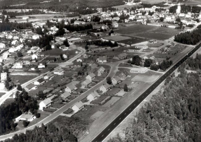 Flygfoto ver Bredaryd 1968