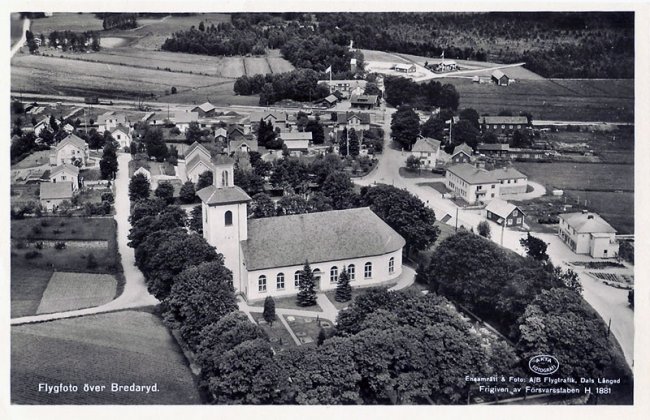 Flygfoto ver Bredaryd (1951)