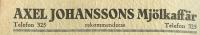 Axel Johanssons Mjlkaffr