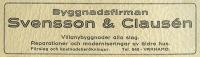 Byggnadsfirman Svensson & Clausn
