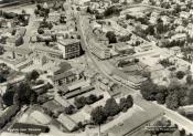 Flygfoto över centrum av Värnamo 1961 Flygfoto över centrum av Värnamo 1961