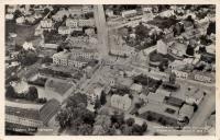 Flygfoto över centrum av Värnamo på 40-talet Flygfoto över centrum av Värnamo på 40-talet