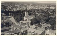 Flygfoto över centrum av Värnamo på 30-talet Flygfoto över centrum av Värnamo på 30-talet
