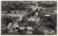 Flygfoto över centrum av Värnamo på 30-talet Flygfoto över centrum av Värnamo på 30-talet